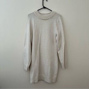 NWOT H&M Beaded Sweater Dress | size M
